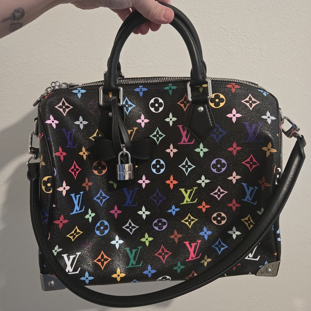 multicolor handbag